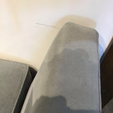 Crate & Barrel Velvet Day Bed CHAISE Blue 87Wx39Dx27H