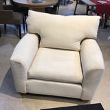 Woven Linen Square Arm CHAIR 87Wx39Dx27H