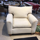 Woven Linen Square Arm CHAIR 87Wx39Dx27H
