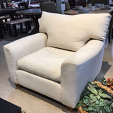 Woven Linen Square Arm CHAIR 87Wx39Dx27H