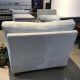 Woven Linen Square Arm CHAIR 87Wx39Dx27H