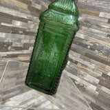 Emerald Glass Perrine's Apple Ginger Philly Bottle ACCESSORIES Green 3.25Wx11.25H