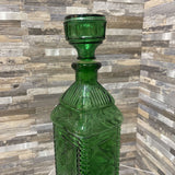 Emerald Glass Perrine's Apple Ginger Philly Bottle ACCESSORIES Green 3.25Wx11.25H