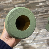 2pc Set Decorative Christmas Trees HOLIDAY ITEMS Green 4Wx13.5H largest