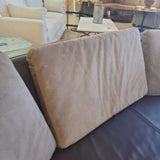 American Leather Menlo 3pc Curved Leather SECTIONAL 185w34d31h