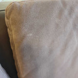 American Leather Menlo 3pc Curved Leather SECTIONAL 185w34d31h