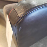 American Leather Menlo 3pc Curved Leather SECTIONAL 185w34d31h