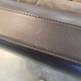 American Leather Menlo 3pc Curved Leather SECTIONAL 185w34d31h