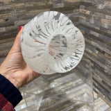 Speckled Art Glass Christmas Tree ACCESSORIES White 5Wx10H