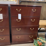 Baker Furniture 4-Drawer Wood Lateral FILE CABINET Cherry 39w24d55h