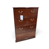 Baker Furniture 4-Drawer Wood Lateral FILE CABINET Cherry 39w24d55h