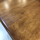 Amish Made Solid Wood Extension Table w/ Two 12" Leaves & Pads DINING TABLE 65w42d30h