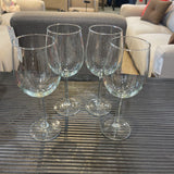 4pc Set Wine Glasses ACCESSORIES 3.5Wx9.25H