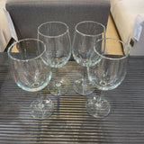 4pc Set Wine Glasses ACCESSORIES 3.5Wx9.25H