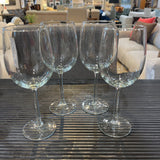 4pc Set Wine Glasses ACCESSORIES 3.5Wx9.25H