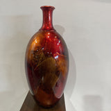 Lacquer Finish Art Pottery Vase ACCESSORIES 5.5Wx13H