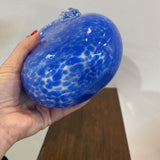 Art Glass Purse Vase ACCESSORIES 5.5Wx3.5Dx8H