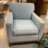 Rowe Furniture Upholstered Fabric Accent Armchair CHAIR Light Blue 31w34d33h