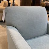 Rowe Furniture Upholstered Fabric Accent Armchair CHAIR Light Blue 31w34d33h