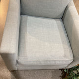 Rowe Furniture Upholstered Fabric Accent Armchair CHAIR Light Blue 31w34d33h