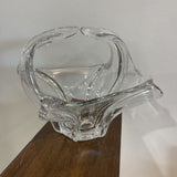 Clear Hand Blown Art Glass Bowl ACCESSORIES 10Wx7.5H
