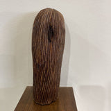 Jamaican Carved Wood Man's Head Figure ACCESSORIES 3Wx9.5H