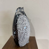 Speckled Art Glass Penguin Figure ACCESSORIES 4Wx3Dx7H