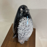 Speckled Art Glass Penguin Figure ACCESSORIES 4Wx3Dx7H
