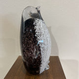 Speckled Art Glass Penguin Figure ACCESSORIES 4Wx3Dx7H