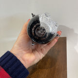 Speckled Art Glass Penguin Figure ACCESSORIES 4Wx3Dx7H