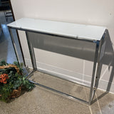 Euro Style Metal & Glass CONSOLE TABLE 36w10d30h