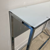 Euro Style Metal & Glass CONSOLE TABLE 36w10d30h