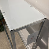 Euro Style Metal & Glass CONSOLE TABLE 36w10d30h