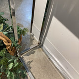 Euro Style Metal & Glass CONSOLE TABLE 36w10d30h