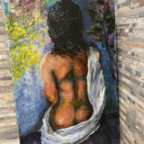 Marie Sheehan Original Painting Nude Woman from Behind ART WORK 15Wx24H