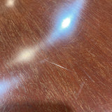 Baker Funiture Georgian Banded Mahogany Pedestal Table On Casters DINING TABLE 41.5d30h