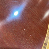 Baker Funiture Georgian Banded Mahogany Pedestal Table On Casters DINING TABLE 41.5d30h