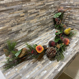 Pre-Lit Fruit & Pinecone Garland HOLIDAY ITEMS 46'