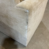 Custom Down Filled Chenille SECTIONAL Sand 140w68d30h