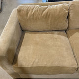 Custom Down Filled Chenille SECTIONAL Sand 140w68d30h