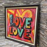 Love Textured Framed Print ART WORK 26x26