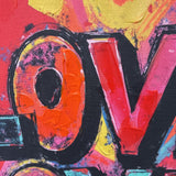 Love Textured Framed Print ART WORK 26x26