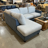 Fusion Furniture Two-Tone Left Facing SECTIONAL 106w84d30h