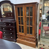 Mahogany Curio CABINET 39w18d75h