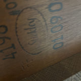 Stickley Banded Chippendale Double Pedestal Mahogany DINING TABLE 67.5w44d30h