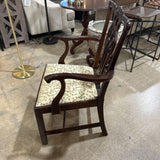 Stickely Mahogany Chippendale Captain DINING CHAIRS 25.5w19d38h