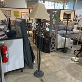Art Deco Wrought Iron FLOOR LAMP 20d75h
