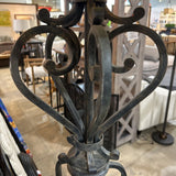 Art Deco Wrought Iron FLOOR LAMP 20d75h
