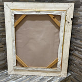 Mixed Media Flutist In Ornate Frame ART WORK 24x28