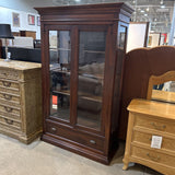 Solid Wood China CABINET 47.5w19d76h